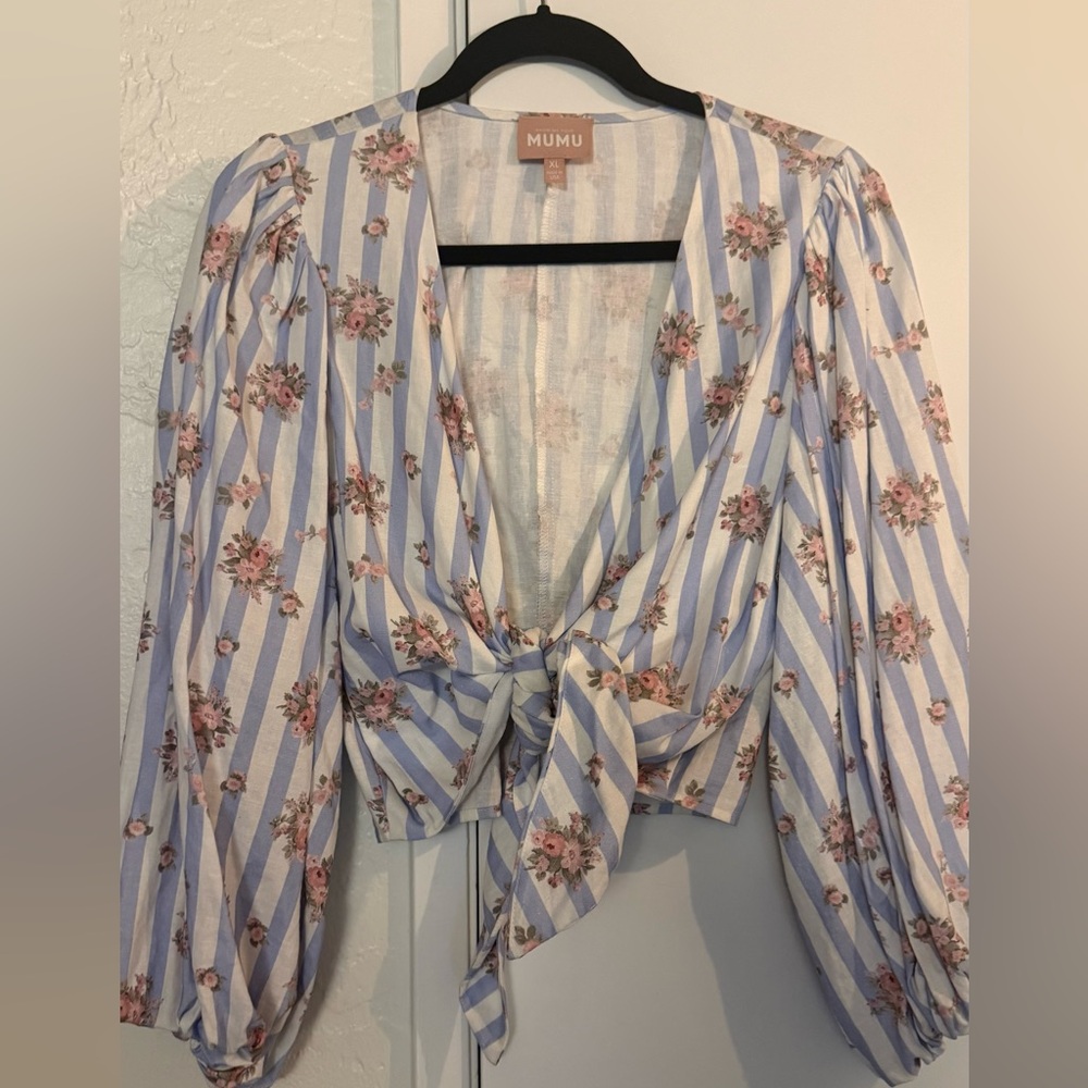 Linen Tie Top